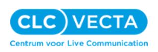 Logo CLC Vecta, Centrum voor Live Communication